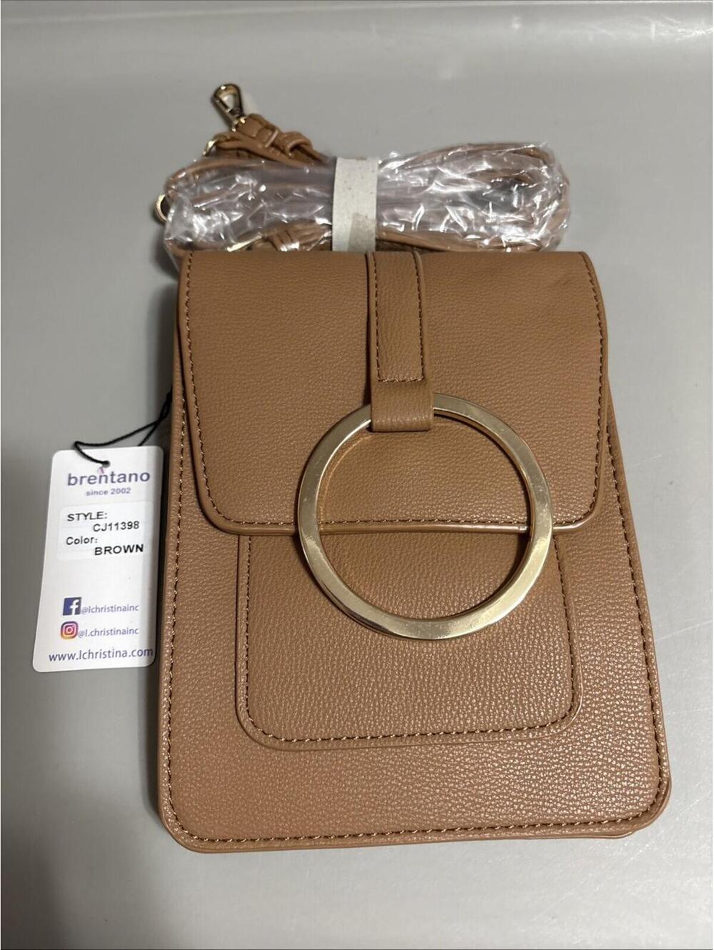 Brentano Brown Crossbody Bag‎ New With Tags